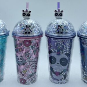 Nuevo vaso para bebidas frías de Panda Kawai 450 ml 20 x 10 x 6,5 cm