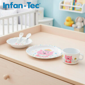 INIMP1683 - Set Cubiertos En Melanina Para Bebes