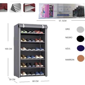 ORGANIZADOR DE ZAPATOS 6 NIVEL 105CM ALTO X 60CM ANCHI