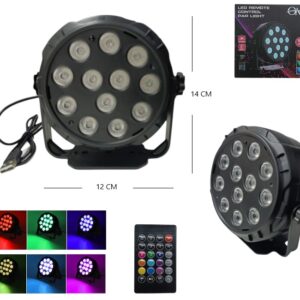 PROTON 12 LED MINI RGB C/CONTROL REMOTO