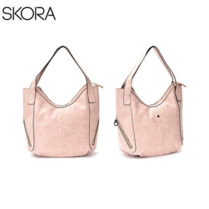 MD31066 - Cartera Classic Gold Con Cierres 27x39x17 Cm