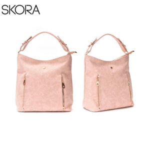 MD31075 - Cartera Classic Gold Con 2 Cierres 33x38x18 Cm