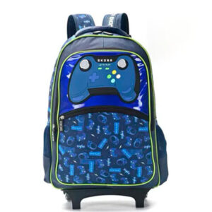 MD35399 - Mochila Carro Lets Play Gamer Con Goma Y Llavero Joystick 18"