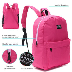 MD37539 - Mochila Goodpak Cierre Contra Tono Fucsia 17"