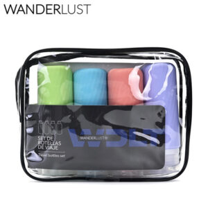 MD38253 - SET ENVASES PARA RELLENAR VIAJE X 4 UNIDADES DE 90 ML SILICONA