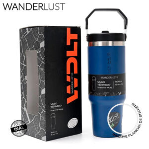MD39422 - Vaso Termico Azul Wanderlust Con Pico 900 Ml