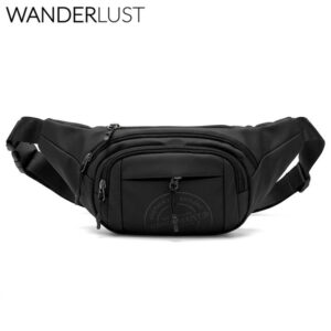 MD43387 - RIÑONERA IMPERMEABLE CON 2 COMPARTIMENTOS Y BOLSILLO FRONTAL 36 X 15 CM