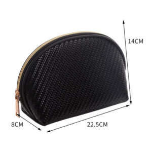 PK2411042 - Portacosmetico Empanada Negro 23x14x8 Cm