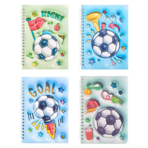 PK2411273 - Cuaderno Futbol 3D 60 Hjs. 14x20 Cm