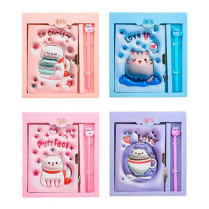 PK2411276 - Diario Gato Con Birome 48 Hjs. 13x18 Cm