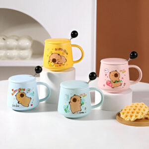 PK2411595 - Taza Ceramica Capybara C/ Cucharita 350 Ml