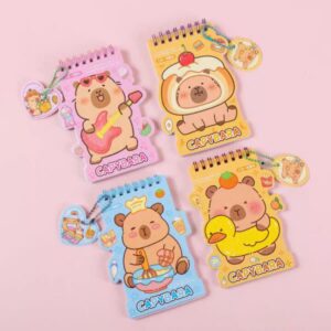 PK2504077 - libreta capybara con stickers 11 x 14 cm.