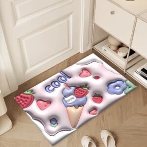 Alfombra de helado de fresa 38 x 58 cm