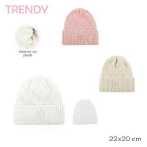 TA31087 - GORRO C/PLUSH INTERIOR TRENDY