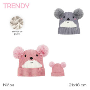 TA31103 - GORRO INFANTIL C/PLUSH INTERIOR TRENDY