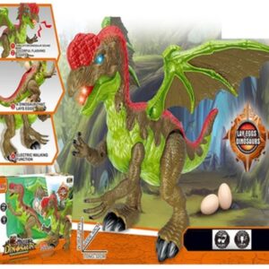 DINO PILA C/HUEVO, LUZ Y MOV. (40,8CM X 11,5CM X 30,2CM)