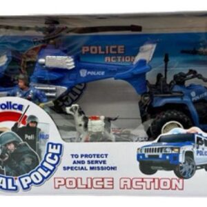 SET POLICÍA GDE C/HELIC. Y MCOS. (44CM X 29CM X 9,5CM)