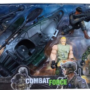 SET MILITAR MED. C/LANCHA Y MUÑECOS (28CM X 17,5CM X 7CM)