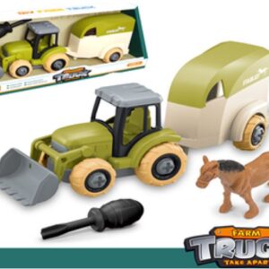 TRACTOR PALA C/CABALLO Y DESTORN. (11,5CM X 9CM X 30CM)