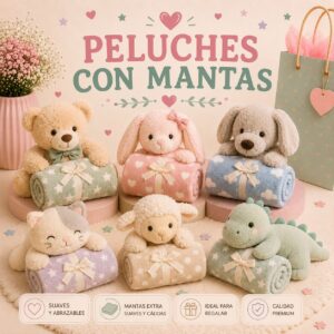 PELUCHES CON MANTA