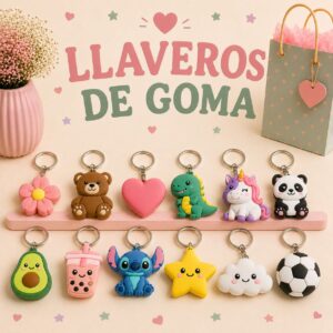 LLAVEROS DE GOMA