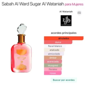 PERFUME AL WATANIAH SABAH AL WARD SUGAR EDP 100ML