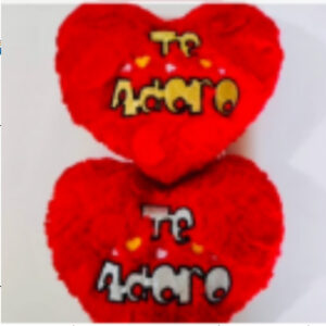 Almohada corazón Te Quiero con globos 30cm