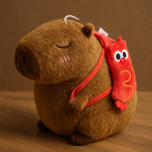 PELUCHE CAPYBARA C/SALCHICHA 30CM 1389-16
