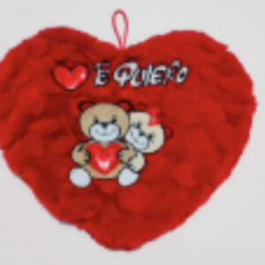 Almohada corazón Te Quiero con osito 30cm