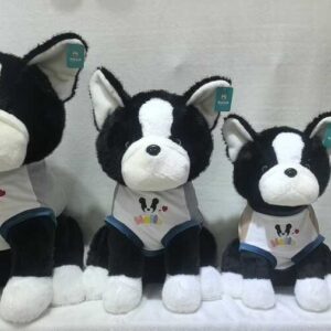 Peluche bulldog francés con ropa 30cm
