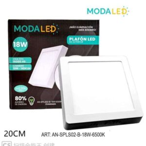18W PLAFON LED CUADRADO FRIO AN-SPLS02-B-18W-6500k