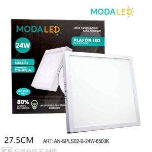 24W PLAFON LED CUADRADO FRIO AN-SPLS02-B-24W-6500k