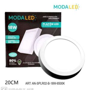18W PLAFON LED REDONDO FRIO AN-SPLR02-B-18W-6500k-