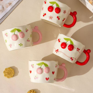 AA1004 TAZA CERAMICA CON CEREZA