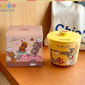 AA1688 BOWL CERAMICA CON TAPA GATO Y RATON