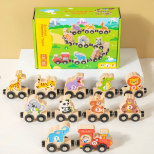 AA1579 TREN MADERA CON ANIMALES