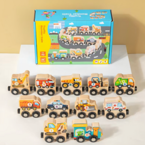 AA1580 TREN MADERA CON TRANSPORTES