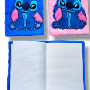 CUADERNO TAPA PELUCHE STITCH X1 A5-2