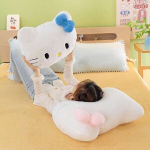 ALMOHADON KITTY AZUL 48*58CM