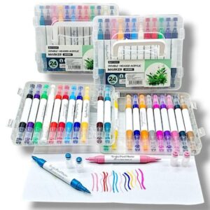 MARKER DOUBLE HEADED ACRYLIC X24 DOBLE PUNTA0042 [AW.2002-24]