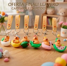 OFERTA FINAL! LLAVERO CAPYBARA X1 SURTIDO [0681]