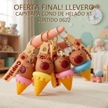 OFERTA FINAL! LLEVERO CAPYBARA CONO DE HELADO X1 SURTIDO 0622