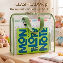 CLASIFICADOR p Documento 12 Bolsillos A4 3127 [BG9312]