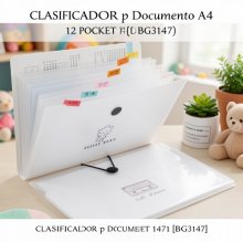 CLASIFICADOR p Documento A4 12 POCKET 1471 [BG3147]