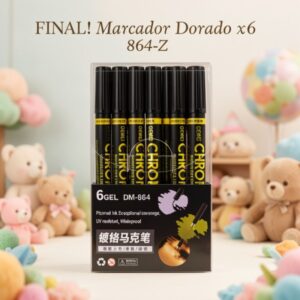 Marcador Dorado x6 864-Z