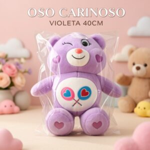 OSO CARINOSO VIOLETA 40CM