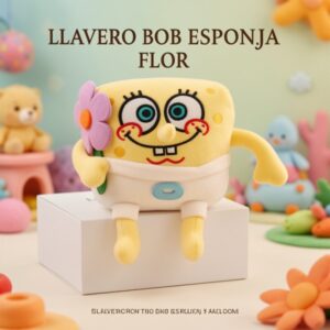 LLAVERO BOB ESPONJA FLOR