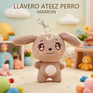 LLAVERO ATEEZ PERRO MARRON