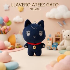 LLAVERO ATEEZ GATO NEGRO