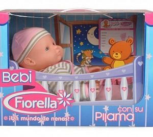 BEB CON PIJAMA EN CAJA CON FORMA DE CUNITA